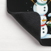 Lustiger Weihnachtsmann-Schneemann-Baumspitze-Feie Mousepad (Ecke)