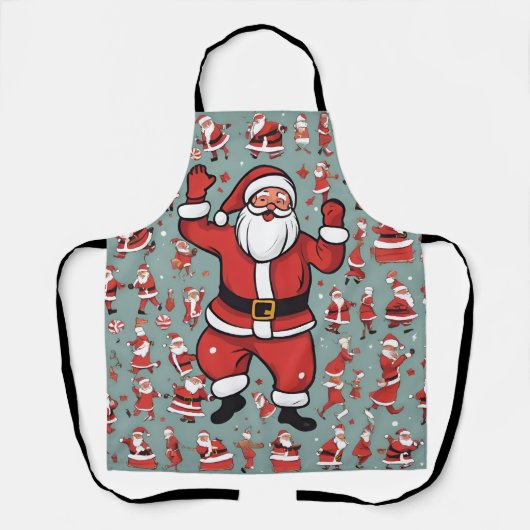 Lustiger Weihnachtsmann Schürze (Vorderseite)