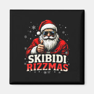 Lustiger Weihnachtsmann Snowboard Weihnachten Feie Magnet
