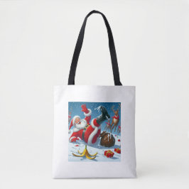 lustiger Weihnachtsmann Tasche