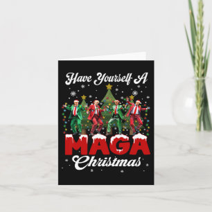 Lustiger Weihnachtsmann Trump, hab ein frohes M.a. Karte