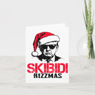 Lustiger Weihnachtsmann Trump Skibidi Rizzmas Ist  Karte