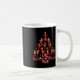 Lustiger Weihnachtsmann Trump Tanz Baum Weihnachte Kaffeetasse