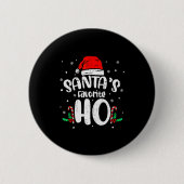 Lustiger Weihnachtsmann Unanständiger Schmutziger Button (Vorderseite)