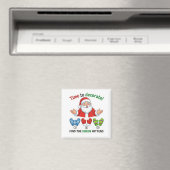 Lustiger Weihnachtsmann verlorener Hut Passspiel M Magnet (In Situ (Geschirrspüler))
