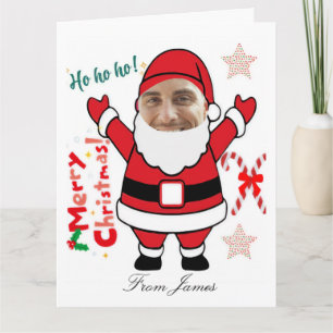 Lustiger Weihnachtsmann Weihnachten Karte