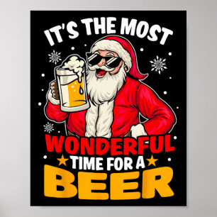 Lustiger Weihnachtsmann Weihnachten Xmas Familien- Poster