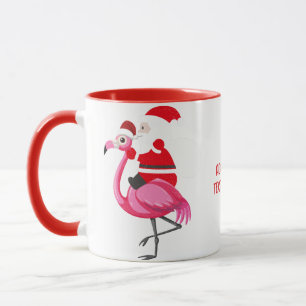Lustiger Weihnachtsmann, Weihnachtsmann reitet auf Tasse