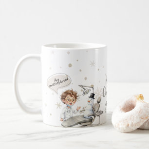 Lustiger Weihnachtsmann-Zahnarzt-Weihnachtsbecher Kaffeetasse