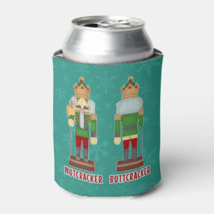 Lustiger Weihnachtsnussknacker Buttcracker Dosenkühler
