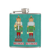 Lustiger Weihnachtsnussknacker Buttcracker Flachmann (Vorderseite)