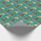 Lustiger Weihnachtsnussknacker Buttcracker Geschenkpapier (Ecke)