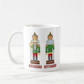 Lustiger Weihnachtsnussknacker Buttcracker Kaffeetasse (Links)