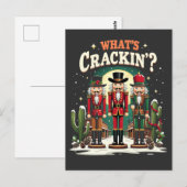 Lustiger Weihnachtsnussknacker-Urlaubsliebhaber Hu Postkarte (Vorne/Hinten)