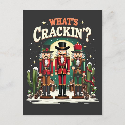 Lustiger Weihnachtsnussknacker-Urlaubsliebhaber Hu Postkarte (Vorderseite)