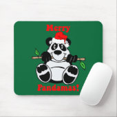 Lustiger Weihnachtspanda-Bär Mousepad (Mit Mouse)