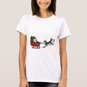 Lustiger WeihnachtsPferdeschlitten mit dem T-Shirt