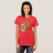 Lustiger Weihnachtsplätzchen-Charakter T-Shirt (Vorne ganz)