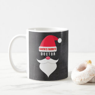 Lustiger Weihnachtssankt Lieblingsdoktor Custom Kaffeetasse