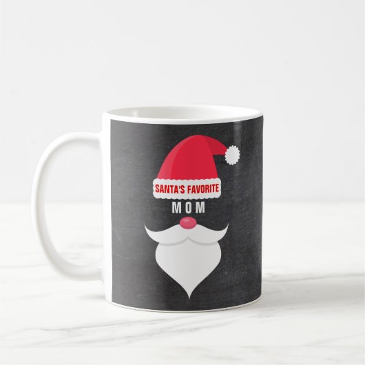 Lustiger Weihnachtssankt LieblingsMama-Gewohnheit Kaffeetasse (Links)