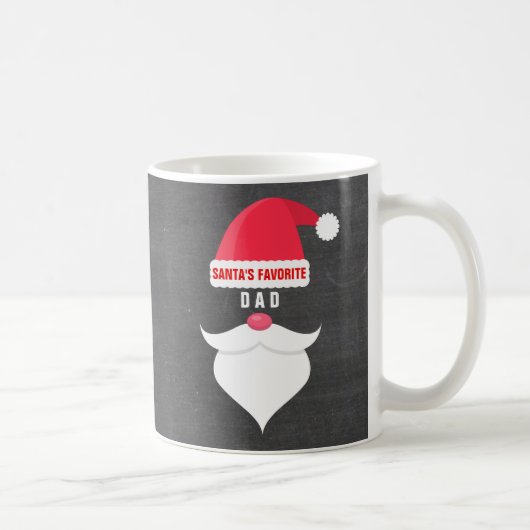 Lustiger Weihnachtssankt LieblingsVater-Gewohnheit Kaffeetasse (Rechts)