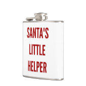 Lustiger Weihnachtssankt wenig Flachmann (Links)