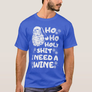 Lustiger Weihnachtsspruch Wein Weihnachtsfreund T-Shirt