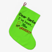 Lustiger WeihnachtsStrumpf Großer Weihnachtsstrumpf (Vorderansicht (hängend))