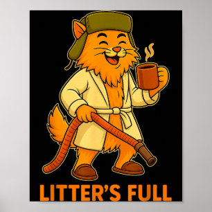 Lustiger Weihnachtsurlaub Litter S Full Cat Parodi Poster