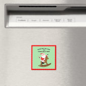 Lustiger Weihnachtswallach Magnet (In Situ (Geschirrspüler))