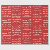 lustiger Weihnachtsweihnachtsgeschenkverpackung Geschenkpapier (Flach)