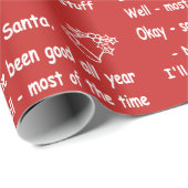 lustiger Weihnachtsweihnachtsgeschenkverpackung Geschenkpapier (Rolleneckpunkt)