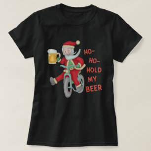 Lustiger Weihnachtsweihnachtsmann-Griff mein Bier T-Shirt