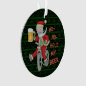 Lustiger Weihnachtsweihnachtsmann-Griff mein Ornament (Vorderseite)