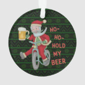 Lustiger Weihnachtsweihnachtsmann-Griff mein Ornament (Rückseite)