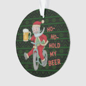 Lustiger Weihnachtsweihnachtsmann-Griff mein Ornament (Vorderseite)