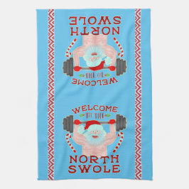 Lustiger Weihnachtsweihnachtsmann Swole Küchentuch