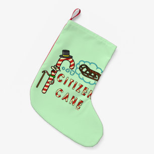 Lustiger Weihnachtswortspiel-Bürger-Stock Kleiner Weihnachtsstrumpf