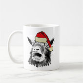 Lustiger Weihnachtsziege Kaffeetasse (Links)