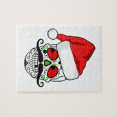 Lustiger Weihnachtszuckerschädel Puzzle (Horizontal)