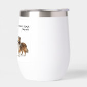 Lustiger Wein Freund Sable Sheltie (Links)