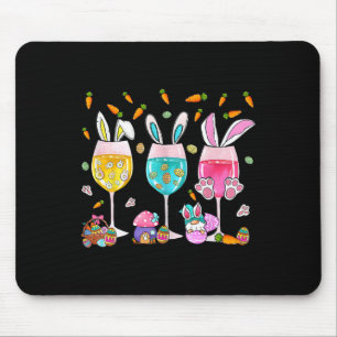Lustiger Wein Gles Hase Mit Ei Sket Frühling Oster Mousepad