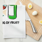 lustiger Wein Küchentuch (Viertel Falte)