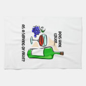 lustiger Wein Küchentuch (Horizontal)