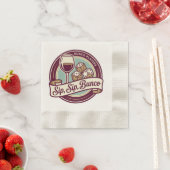 Lustiger Wein trinken Würfel Bunco  Serviette (Beispiel)