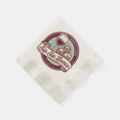 Lustiger Wein trinken Würfel Bunco  Serviette (Ecke)