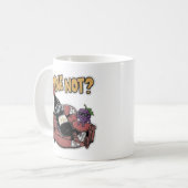 Lustiger Wein und Trauben Kaffeetasse (Vorderseite Links)