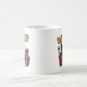 Lustiger Wein und Trauben Kaffeetasse (Mittel)