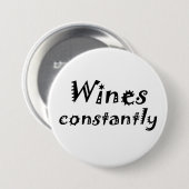 Lustiger Wein Vinowitz zitiert Button (Vorne & Hinten)