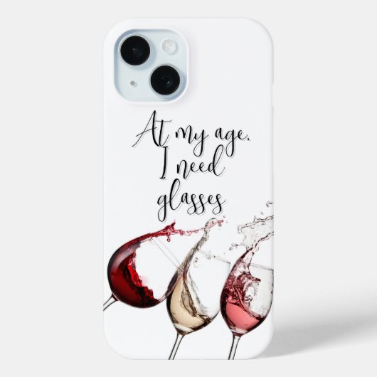 Lustiger Weintrinker-Handyhülle Case-Mate iPhone Hülle (Rückseite)